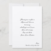 Eenvoudig handgeschreven script bruiloft repetitie kaart (Voorkant)