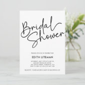 Eenvoudig handgeschreven script Elegante roze FOTO Kaart (Staand voorkant)