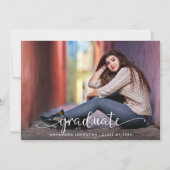 Eenvoudig handgeschreven script moderne foto afstu aankondiging (Voorkant)