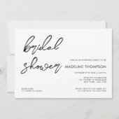 Eenvoudig handgeschreven Script Photo Vrijgezellen Kaart (Voorkant)