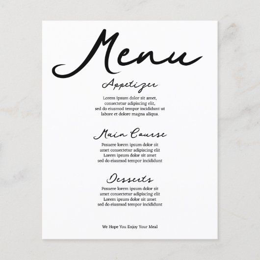 Eenvoudig handgeschreven typografie minimalistisch (Voorkant)