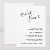 Eenvoudig handgeschreven Vrijgezellenfeest script Kaart (Voorkant / Achterkant)