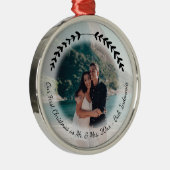 Eenvoudig handgetekend design reis, foto van Honey Metalen Ornament (Rechts)