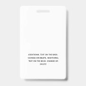 Eenvoudig handgetekend kransprofiel foto badge (Achterkant)