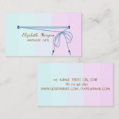 Eenvoudig handig, bijtend, gestreept visitekaartje (Voorkant / Achterkant)