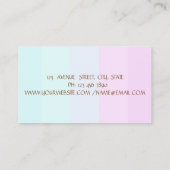 Eenvoudig handig, bijtend, gestreept visitekaartje (Achterkant)