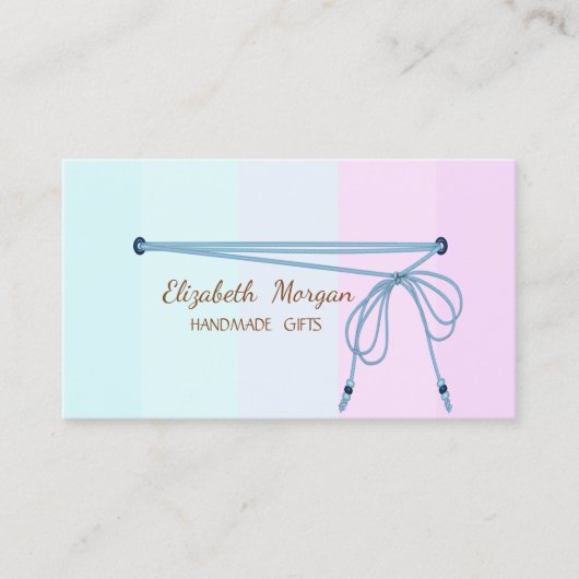 Eenvoudig handig, bijtend, gestreept visitekaartje (Voorkant)