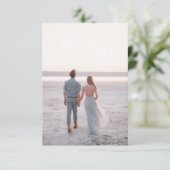 Eenvoudig handschrift bruiloft bedankt kaarten (Staand voorkant)