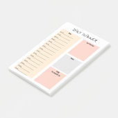 Eenvoudig handschrift dagelijkse plannertaken om l post-it® notes (Schuin)