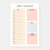 Eenvoudig handschrift dagelijkse plannertaken om l post-it® notes (Voorkant)