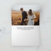 Eenvoudig handschrift, foto bedankkaart (Binnen)