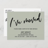 Eenvoudig handschrift Ik heb Typografie Sage verpl Briefkaart (Voorkant / Achterkant)