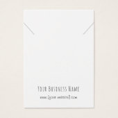 Eenvoudig handschrift Ketting met bijbehorende Dis Visitekaartje (Voorkant)