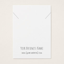 Eenvoudig handschrift Ketting met bijbehorende Dis Visitekaartje
