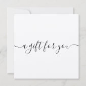 Eenvoudig handschrift Kraft Cadeaucertificaat (Voorkant)