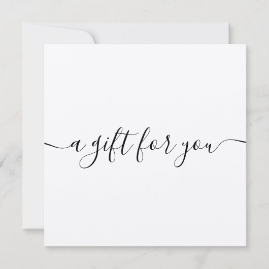 Eenvoudig handschrift Kraft Cadeaucertificaat (Voorkant)