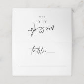 Eenvoudig handschrift met handschrift plaatskaartje (Buitenkant ongevouwen)