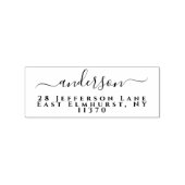 Eenvoudig handschrift retouradres rubberstempel (Afrduk)