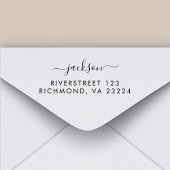 Eenvoudig, handschrift rubberen stempel