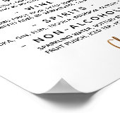 Eenvoudig handschrift Typografie "The Bar"-teken Poster (Hoek)