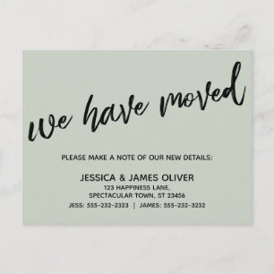 Eenvoudig handschrift We hebben Typografie Sage ve Briefkaart