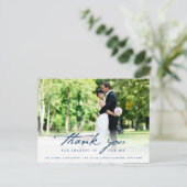 Eenvoudig handschrijfscript Classy Weddenschap Har Briefkaart (Staand voorkant)