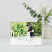 Eenvoudig handschrijfscript Classy Weddenschap Har Briefkaart (Staand voorkant)