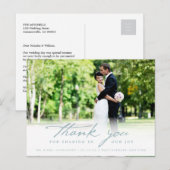 Eenvoudig handschrijfscript Classy Weddenschap Har Briefkaart (Voorkant / Achterkant)