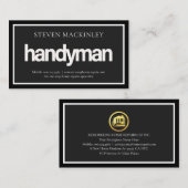Eenvoudig HANDYMAN Uithangbord Frame Visitekaartje (Voorkant / Achterkant)