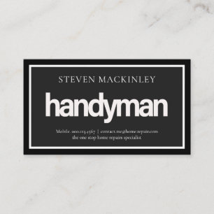 Eenvoudig HANDYMAN Uithangbord Frame Visitekaartje