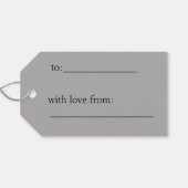 Eenvoudig Happy Birthday Gift Label met Ballonnen Cadeaulabel (Achterkant Horizontaal)