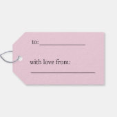 Eenvoudig Happy Birthday Gift Label met Ballonnen Cadeaulabel (Achterkant Horizontaal)