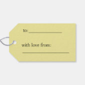 Eenvoudig Happy Birthday Gift Label met Ballonnen Cadeaulabel (Achterkant Horizontaal)