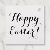 Eenvoudig Happy Easter Bunny Butterfly-script Bedankjes Labels (Achterkant)