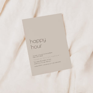 Eenvoudig Happy Hour Housewarming Party Uitnodigen Kaart