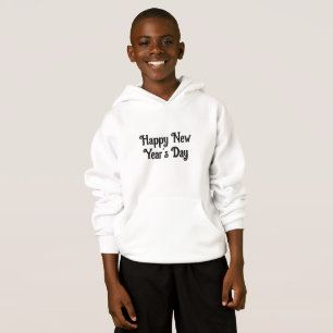 Eenvoudig Happy New Year's Day typografie ontwerp