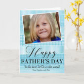 Eenvoudig "Happy Vaderdag" Modern Wenskaart Kaart (Gele Bloem)