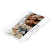 Eenvoudig hart Bewaar de datum Fotomagneet Magneet (Linkerzijde)