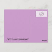 Eenvoudig hart briefkaart (Achterkant)