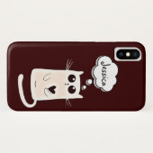 Eenvoudig hart Case-Mate iPhone case (Achterkant (horizontaal))