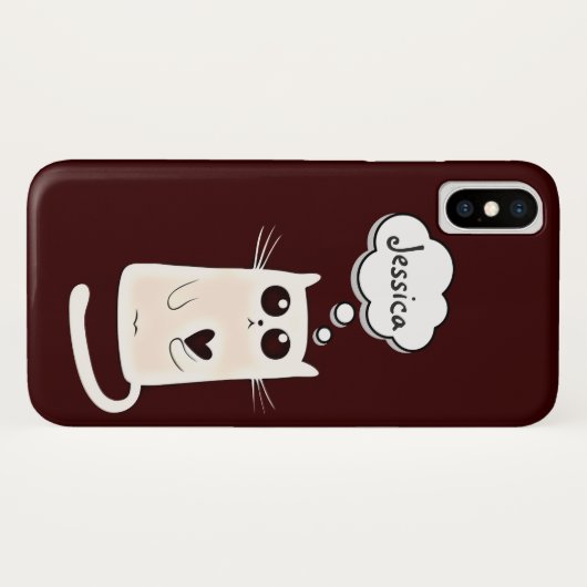 Eenvoudig hart Case-Mate iPhone case (Achterkant (horizontaal))