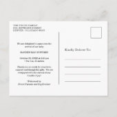 Eenvoudig hart Dank je foto van de geboorte Aankondigingskaart (Achterkant)