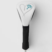 Eenvoudig hart golfheadcover (Voorkant)