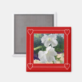 Eenvoudig Hart Lijst Voeg Foto Valentijnsdag toe Magneet (Voorkant / Achterkant)