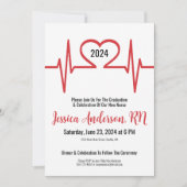 Eenvoudig hart Medisch Verpleegkundig School Afstu Kaart (Voorkant)