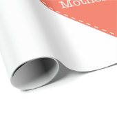 Eenvoudig hart met Moederdag voor tekstgeluk Cadeaupapier (Rol Hoek)