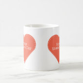 Eenvoudig hart met Moederdag voor tekstgeluk Koffiemok (Center)