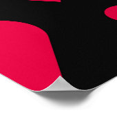 Eenvoudig hart naadloos patroon. Valentijnsdag bac Poster (Hoek)