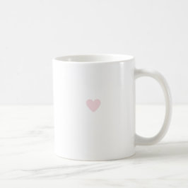 Eenvoudig Hart Pastel Roze Modern Minimalistisch C Koffiemok