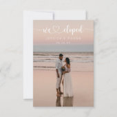 Eenvoudig Hart Script We Eloped Aankondiging Uitno (Voorkant)